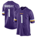 M.Vikings #1 Kyler Murray Player Purple Home Game Edoa Stitched Jerseys