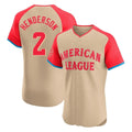 B.Orioles #2 Gunnar Henderson Player Cream American League All-Star Limited Elite Home Game Edoa Stitched Jerseys