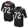 A.Cardinals #72 Hjalte Froholdt Player Black Home Game Edoa Stitched Jerseys