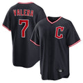 C.Guardians #7 George Valera Player Navy Home Game Edoa Stitched Jerseys