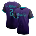 A.Diamondbacks #2 Geraldo Perdomo Player Purple City Connect Limited Elite Home Game Edoa Stitched Jerseys