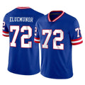 NY.Giants #72 Jermaine Eluemunor Player Royal Classic Vapor Home Game Edoa Stitched Jerseys