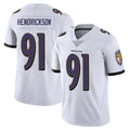B.Ravens #91 Trey Hendrickson Player White Vapor Untouchable Game Edoa Stitched Jerseys