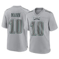 P.Eagles #10 Braden Mann Player Gray Atmosphere Fashion Home Game Edoa Stitched Jerseys