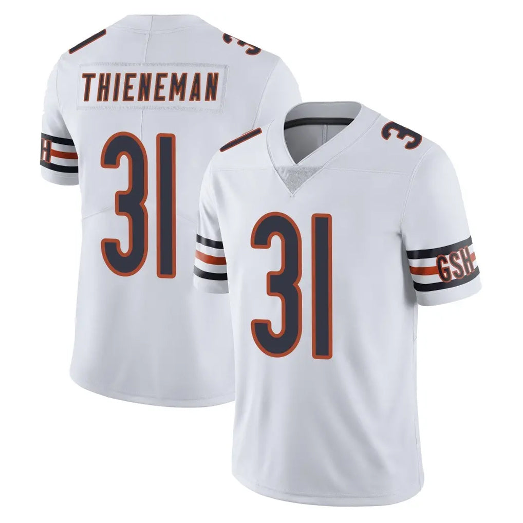 C.Bears #31 Dillon Thieneman Player White Vapor Untouchable Limited Home Game Edoa Stitched Jerseys