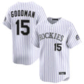 C.Rockies #15 Hunter Goodman Player White Limited Home Edoa Stitched Jerseys