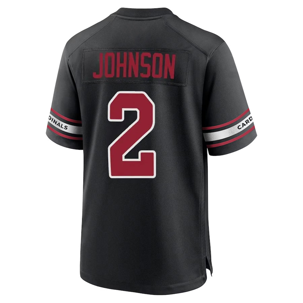 A.Cardinals #2 Will Johnson Player Black Alternate Game Edoa Stitched Jerseys
