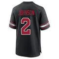 A.Cardinals #2 Will Johnson Player Black Alternate Game Edoa Stitched Jerseys