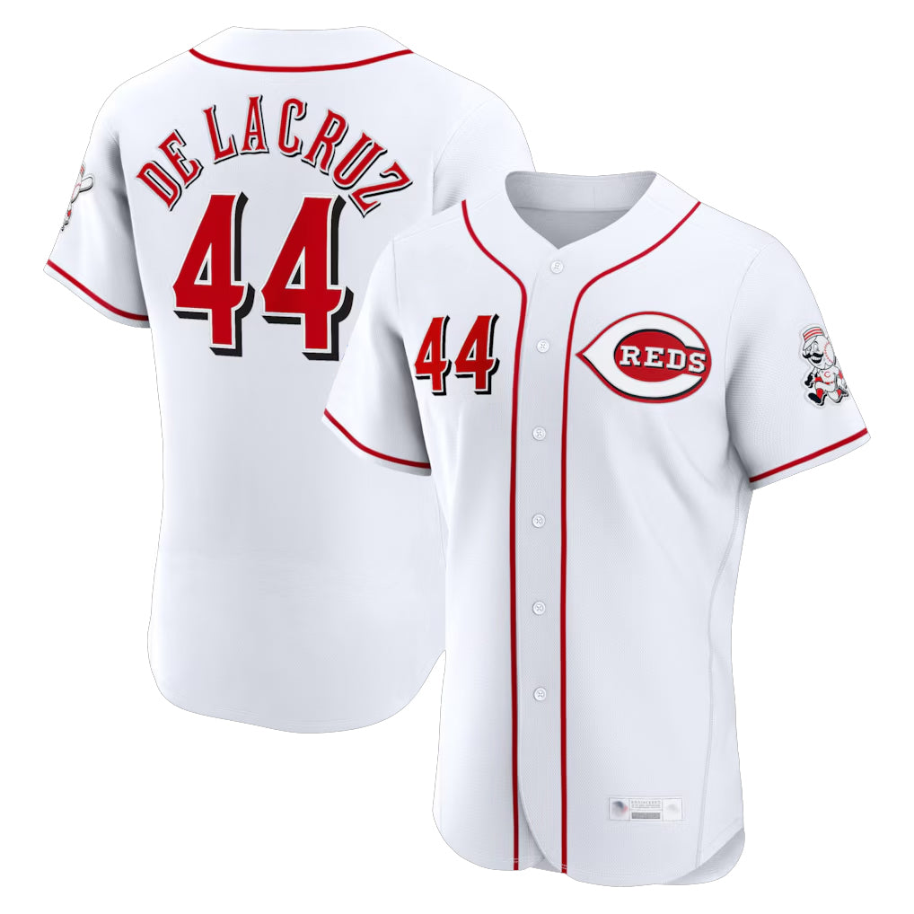 C.Reds #44 Elly De La Cruz Player White Limited Elite Home Edoa Stitched Jerseys
