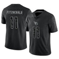 A.Cardinals #11 Larry Fitzgerald Player Black RFLCTV Limited Edoa Stitched Jerseys