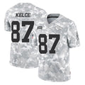 KC.Chiefs #87 Travis Kelce Player Arctic Camo Salute To Service Limited Game Edoa Stitched Jerseys