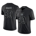 C.Bengals #53 Boye Mafe Player Black Reflective Limited Game Edoa Stitched Jerseys