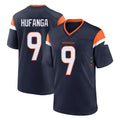 D.Broncos #9 Talanoa Hufanga Player Navy Home Game Edoa Stitched Jerseys