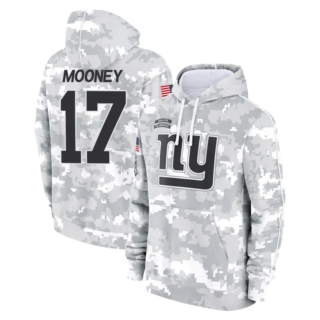 NY.Giants #17 Darnell Mooney Player Arctic Camo Salute to Service Pullover Hoodies Limited Game Edoa Stitched Jerseys