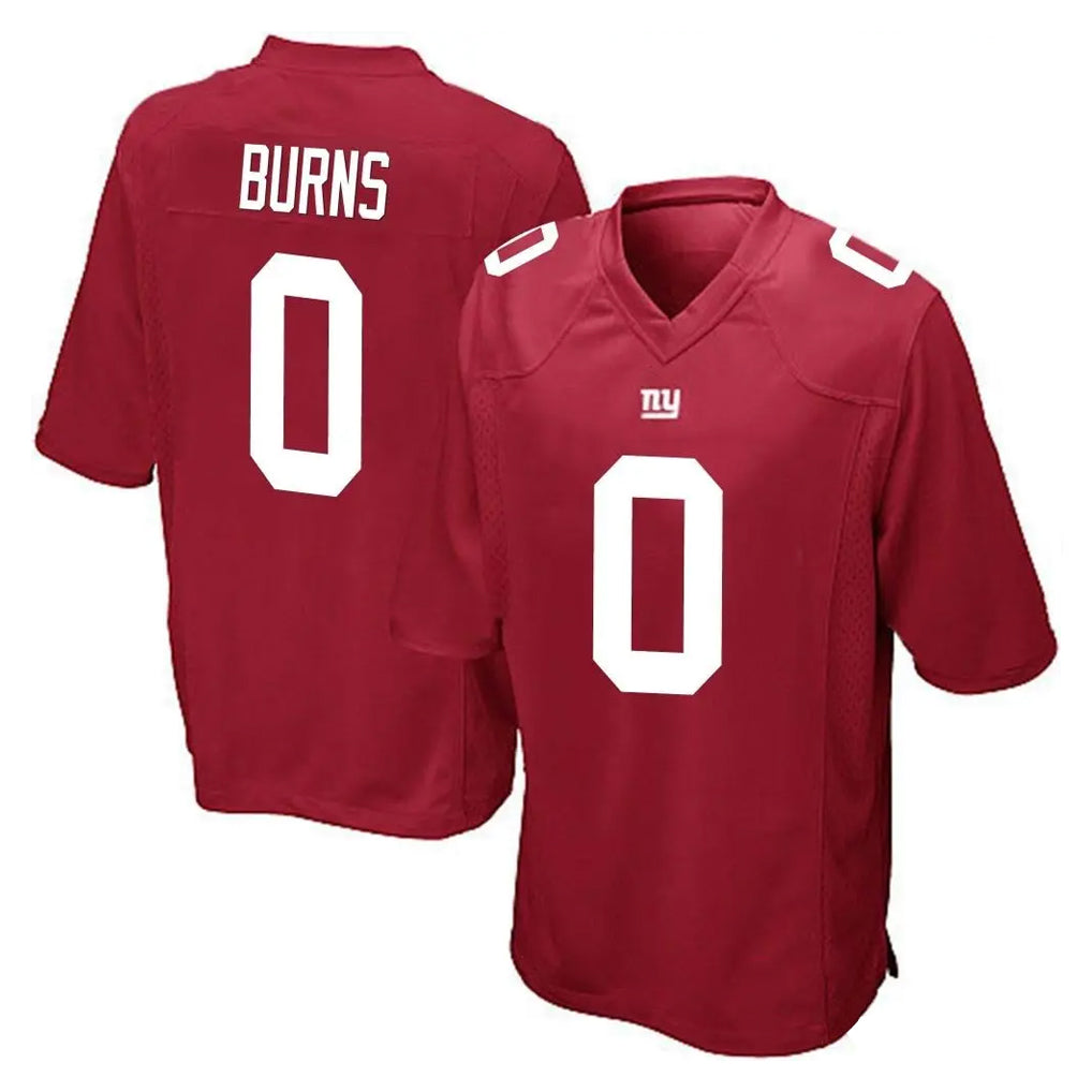 NY.Giants #0 Brian Burns Player Red Home Game Edoa Stitched Jerseys