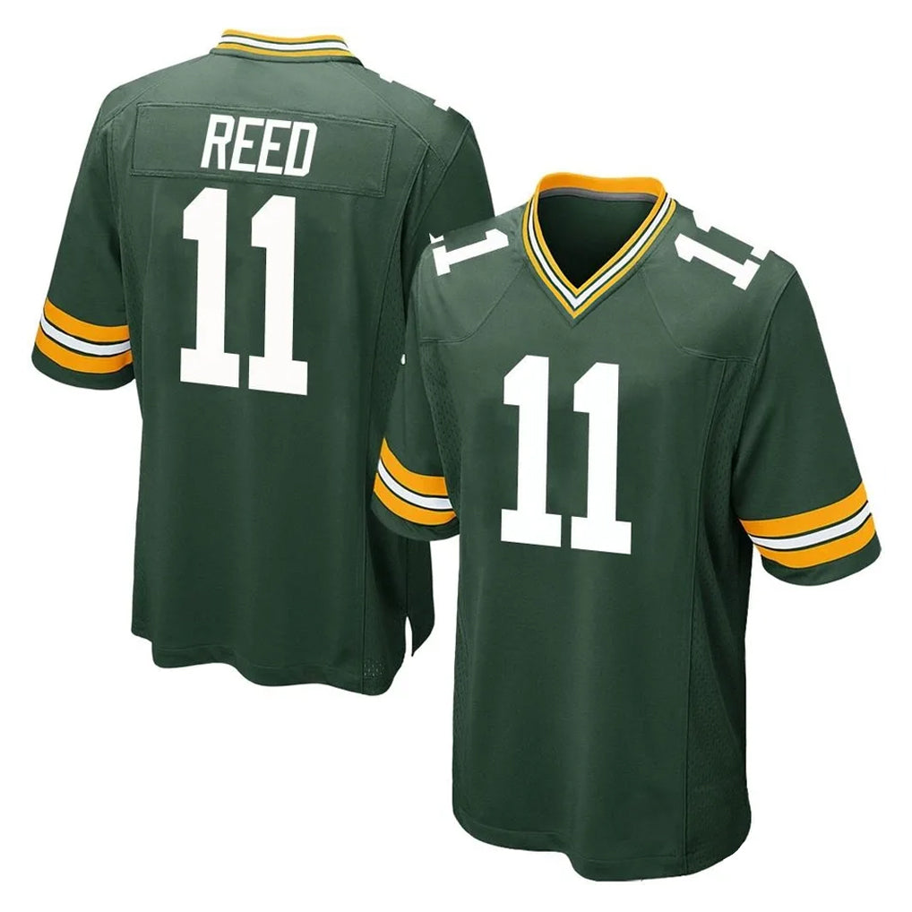 GB.Packers #11 Jayden Reed Player Green Home Game Edoa Stitched Jerseys