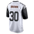 C.Bengals #30 Chase Brown Player White Alternate Home Game Edoa Stitched Jerseys