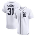 D.Tigers #31 Riley Greene Player White Limited Elite Home Edoa Stitched Jerseys