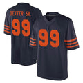 C.Bears #99 Gervon Dexter Sr. Player Navy Blue Alternate Game Edoa Stitched Jerseys