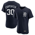 D.Tigers #30 Kerry Carpenter Player Navy Limited Elite Home Edoa Stitched Jerseys