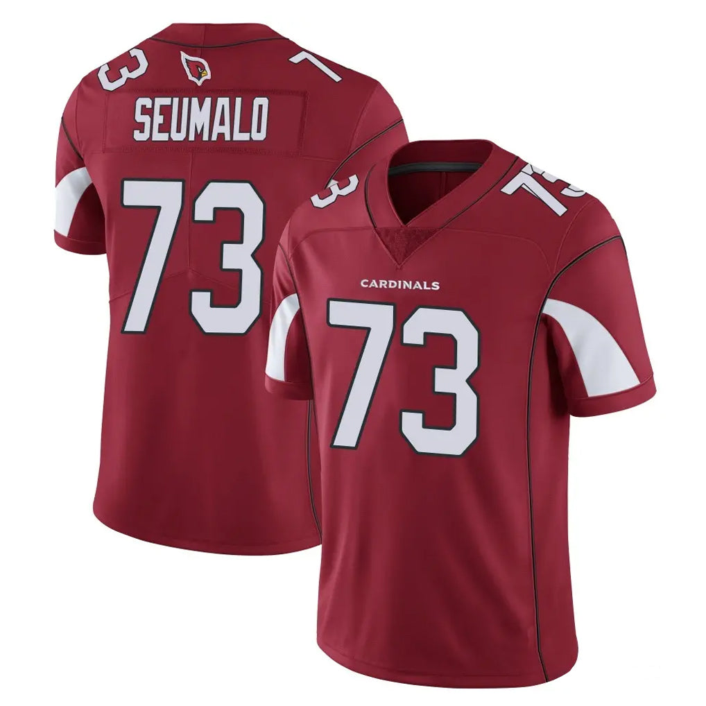 A.Cardinals #73 Isaac Seumalo Player Cardinal Vapor Limited Home Game  Edoa Stitched Jerseys