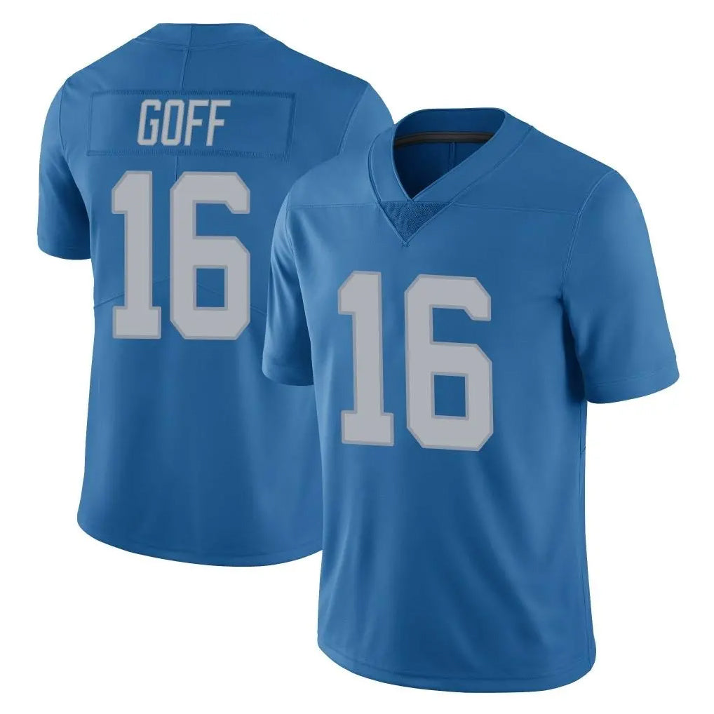 D.Lions #16 Jared Goff Player Blue Limited Throwback Vapor Untouchable Edoa Stitched Jerseys