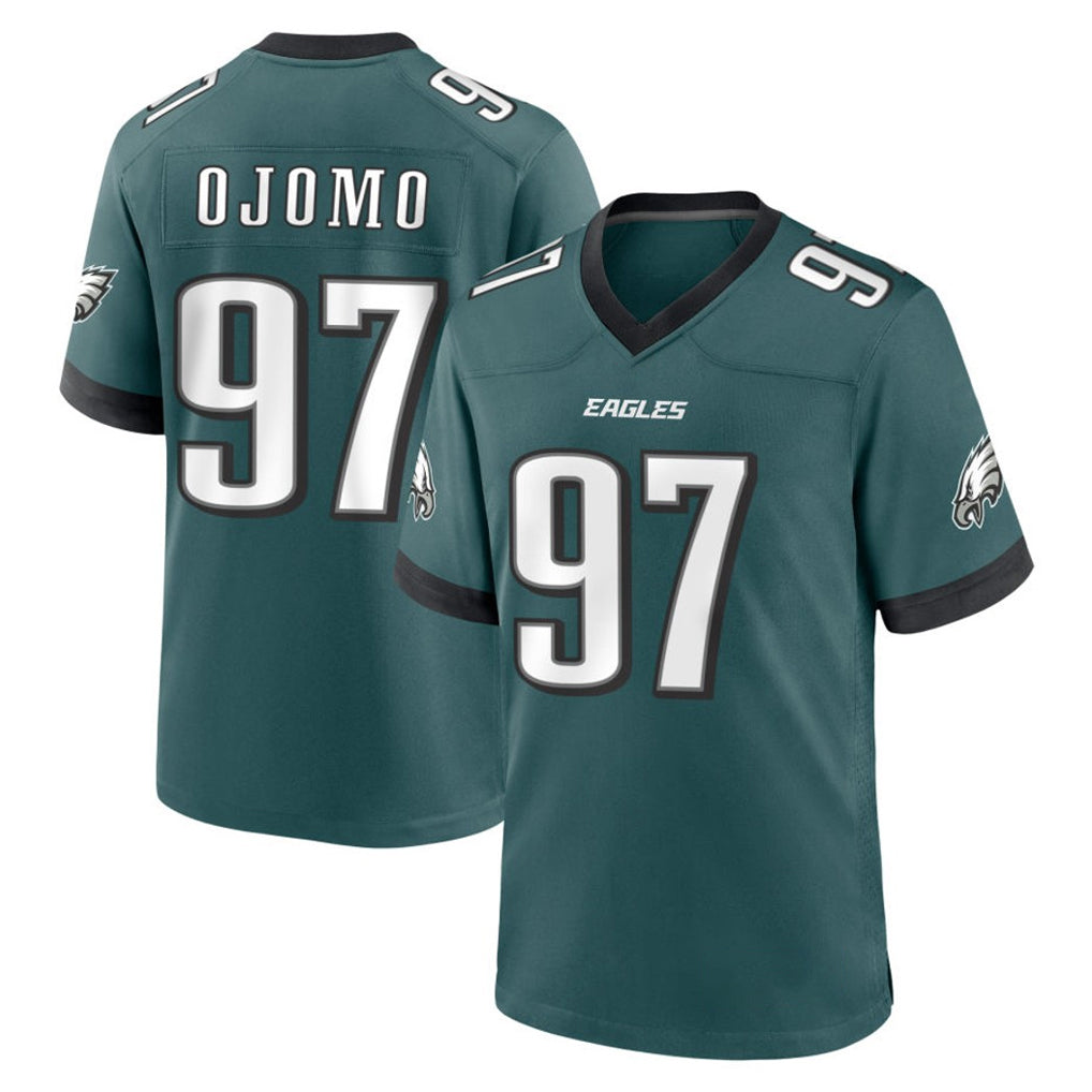 P.Eagles #97 Moro Ojomo Player Green Home Game Edoa Stitched Jerseys