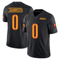 W.Commanders #0 Mike Sainristil Player Black Limited Vapor F.U.S.E. Home Game Edoa Stitched Jerseys