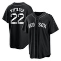 B.Red Sox #22 Garrett Whitlock Player Black Home Game Edoa Stitched Jerseys