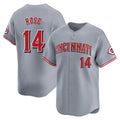 C.Reds #14 Pete Rose Player Gray Home Limited Edoa Stitched Jerseys