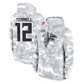 A.Falcons #12 Avieon Terrell Player Arctic Camo Salute to Service Limited Hoodie Edoa Stitched Jerseys