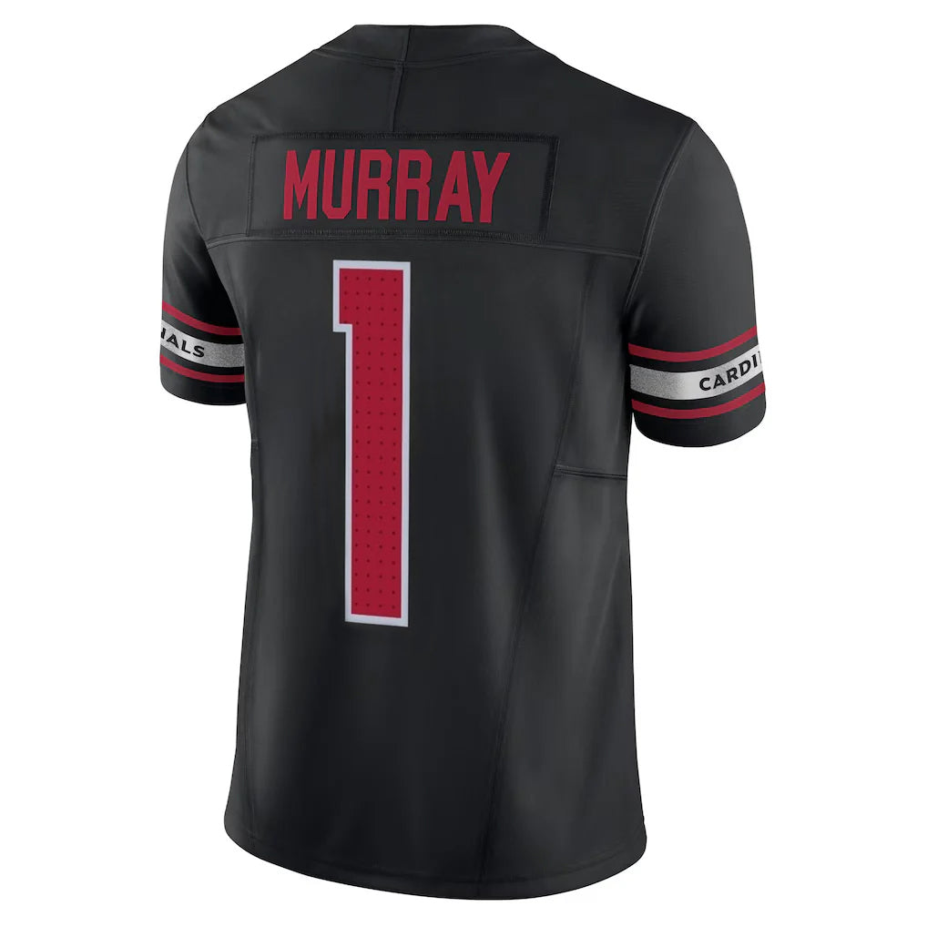 A.Cardinals #1 Kyler Murray Player Black Vapor F.U.S.E. Limited Home Game Edoa Stitched Jerseys
