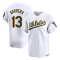 Athletics #13 Luis Barrera Player White Limited Home Game Edoa Stitched Jerseys
