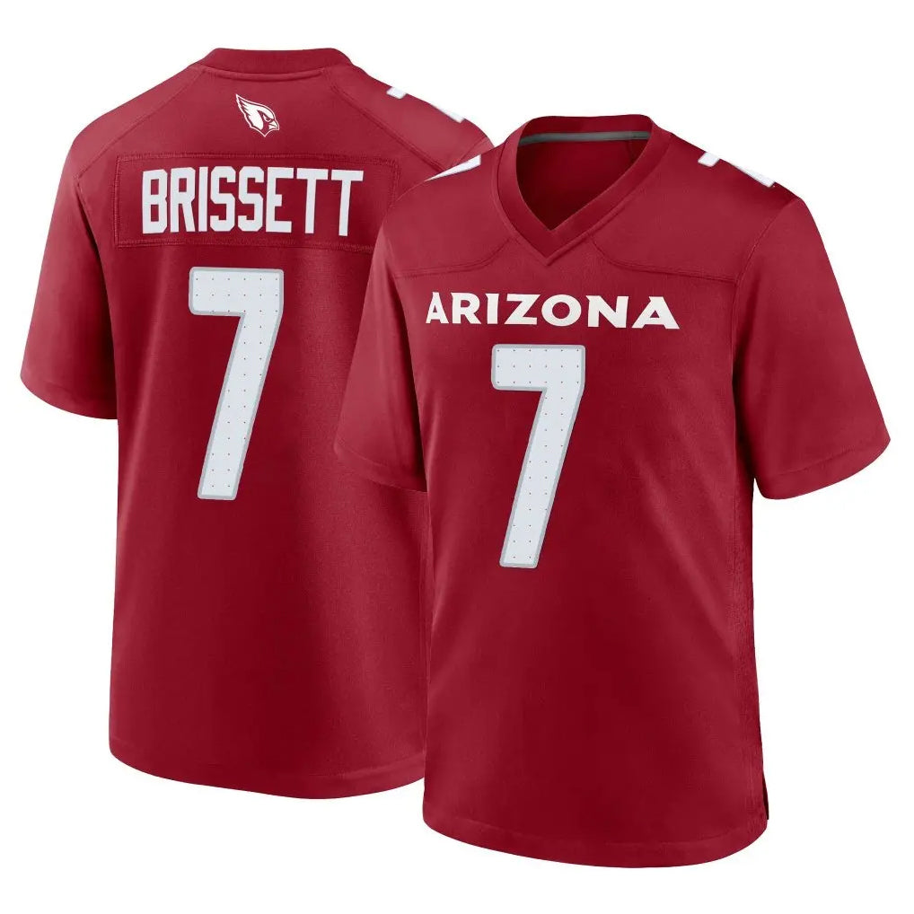 A.Cardinals #7 Jacoby Brissett Player Cardinal Limited Home Game Edoa Stitched Jerseys