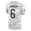C.Bears #6 Kyler Gordon Player Arctic Camo Salute to Service Limited Edoa Stitched Jerseys