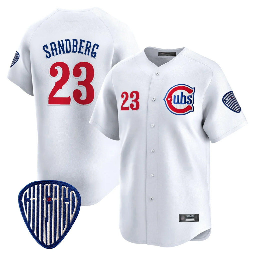 C.Cubs #23 Ryne Sandberg Player White Vapor Premier Limited Home Edoa Stitched Jerseys