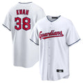 C.Guardians #38 Steven Kwan Player White Home Game Edoa Stitched Jerseys