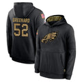 P.Eagles #52 Jonathan Greenard Player Black Salute to Service Hoodies Limited Game Edoa Stitched Jerseys
