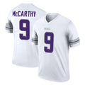 M.Vikings #9 J.J. McCarthy Player White Alternate Legend Home Game Edoa Stitched Jerseys