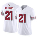 A.Cardinals #21 Garrett Williams Player White Game Home Edoa Stitched Jerseys