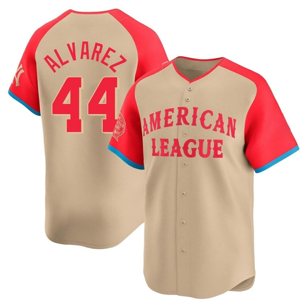 H.Astros #44 Yordan Alvarez Player Cream American League All-Star Game Limited Edoa Stitched Jerseys