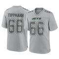 NY.Jets #66 Joe Tippmann Player Gray Limited Atmosphere Fashion Home Game Edoa Stitched Jerseys