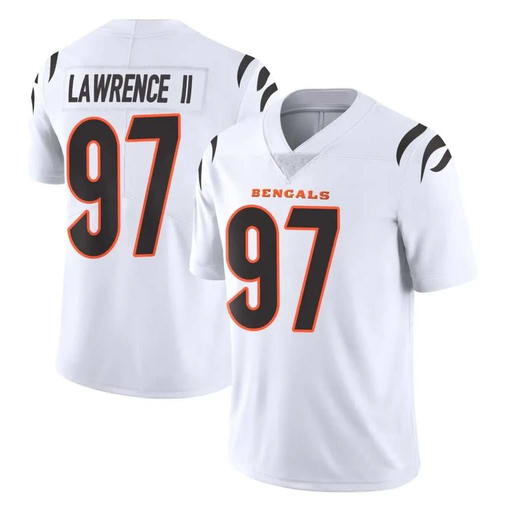 C.Bengals #97 Dexter Lawrence II Player White Vapor Untouchable Limited Home Game Edoa Stitched Jerseys