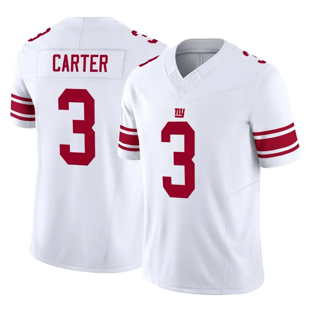 NY.Giants #3 Abdul Carter Player White Limited Vapor F.U.S.E. Home Game Edoa Stitched Jerseys
