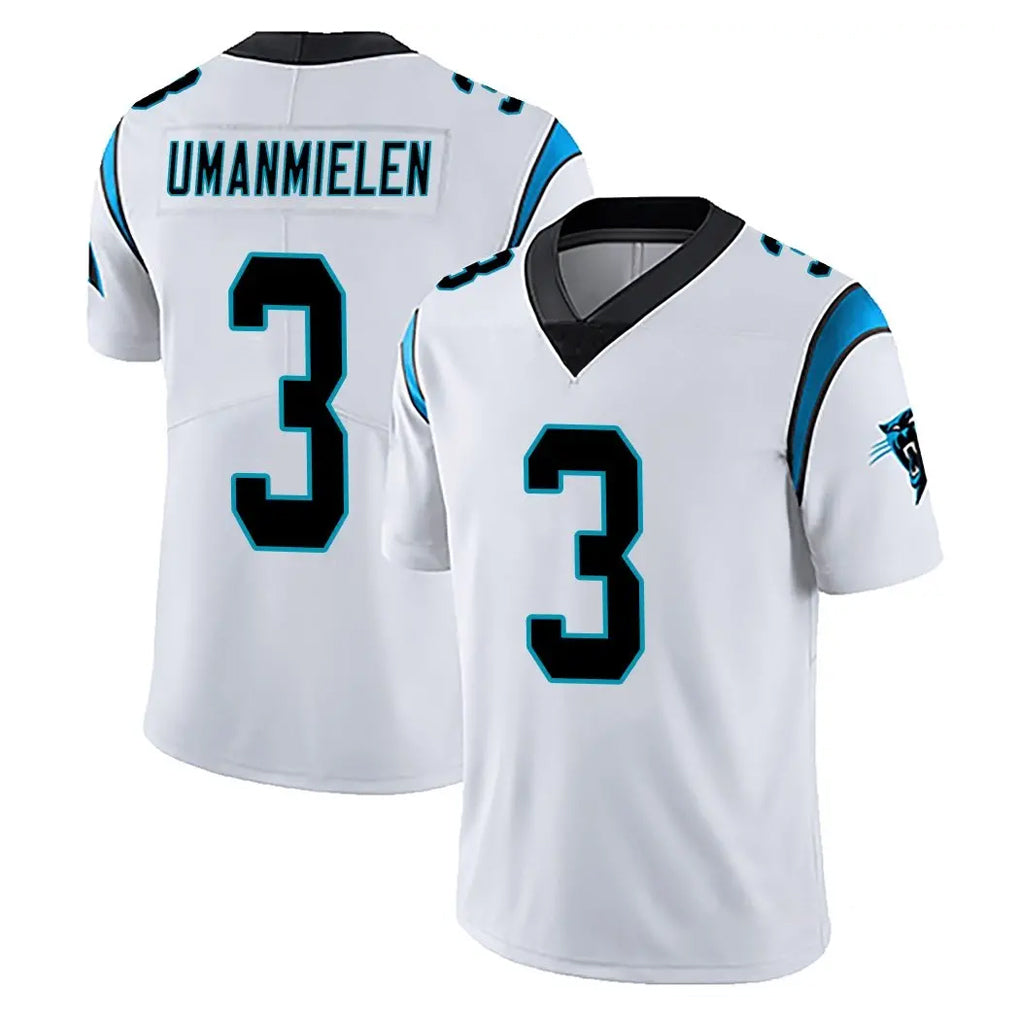 C.Panthers #3 Princely Umanmielen Player White Vapor Untouchable Limited Game Edoa Stitched Jerseys