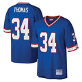 B.Bills #34 Thurman Thomas Player Royal Mitchell & Ness Legacy Replica Edoa Stitched Jerseys