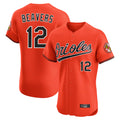 B.Orioles #12 Dylan Beavers Player Orange Limited Elite Home Game Edoa Stitched Jerseys