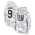 NY.Giants #9 Lsaiah Likely Player Arctic Camo Salute to Service Pullover Hoodies Limited Game Edoa Stitched Jerseys