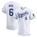 KC.Royals #6 Jonathan India Player White Alt Limited Elite Home Edoa Stitched Jerseys