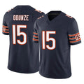C.Bears #15 Rome Odunze Player Navy Vapor F.U.S.E. Limited Home Game Edoa Stitched Jerseys